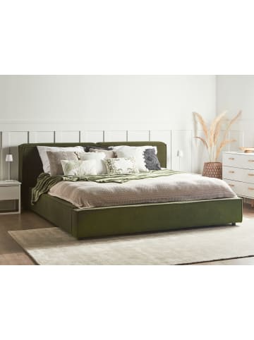 Beliani Doppelbett LINARDS in Grün - (W) 230 x (H) 88 x (L) 242 cm