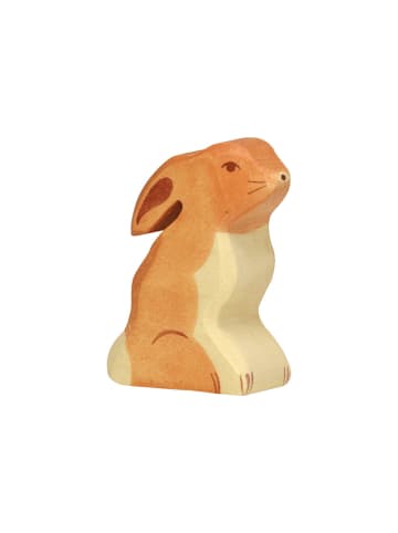 Holztiger Hase aus Holz - sitzend - ab 3 Jahren