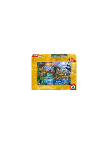 Schmidt Spiele Puzzle Panorama der Tierwelt, 1500 Teile