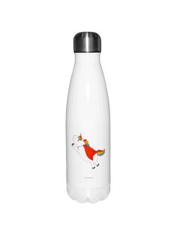Mr. & Mrs. Panda Thermosflasche Einhorn Super ohne Spruch in Weiß
