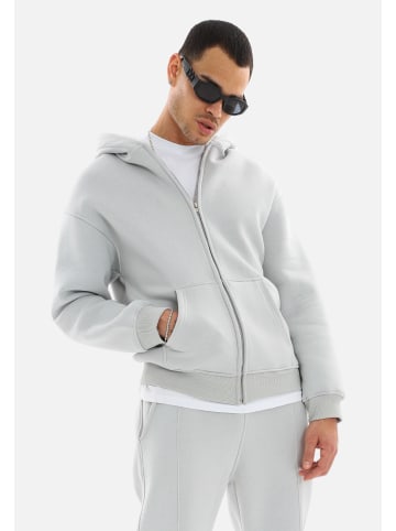 Megaman Basic ZIP Hoodie in Painted-Grau