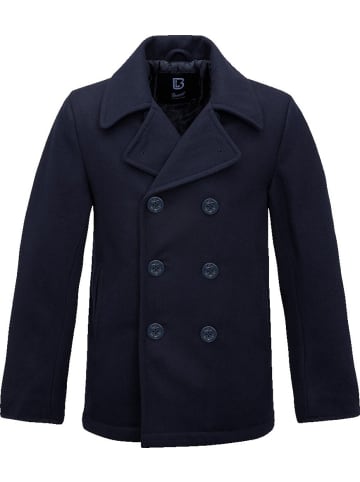 Brandit Jacke "Pea Coat" in Blau