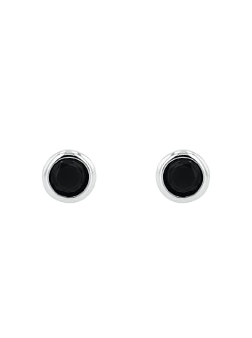 Amor Ohrstecker Silber 925, rhodiniert in schwarz