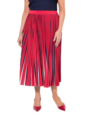 Ulla Popken Plisseerock in lychee