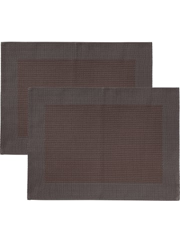 Erwin Müller Tischset 2er-Pack Lissabon in dunkelbraun