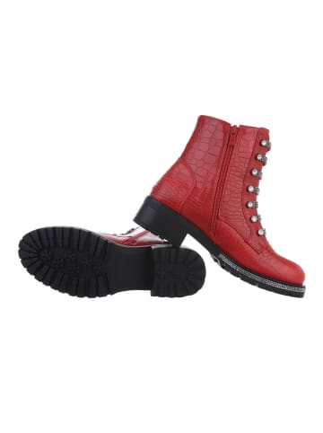 Ital-Design Stiefelette in Rot