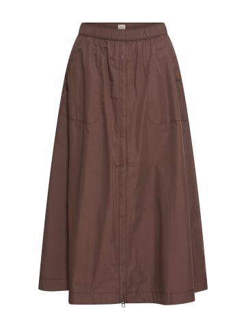 Camel Active Maxi-Rock mit Reißverschluss in Braun