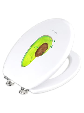 Mr. & Mrs. Panda Toilettendeckel Avocado Pfeifen ohne Spruch in Weiß