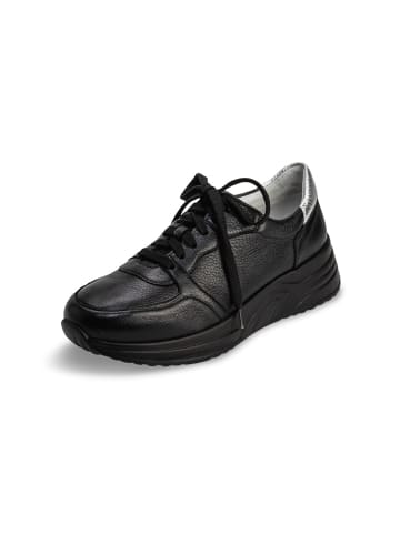 VITAFORM Hirschleder Sneaker in schwarz/schwarz