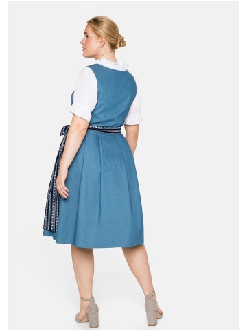 sheego Dirndl mit Schürze in blue Denim