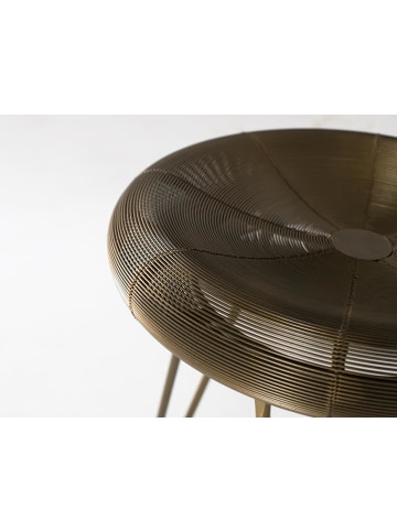 Giner y Colomer Hoher Barhocker aus Metall in Gold