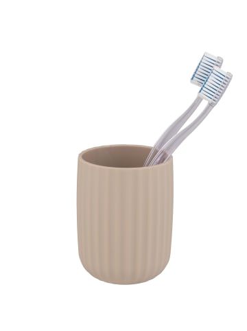 Wenko Zahnputzbecher AGROPOLI in Beige, (H) 10 x (L) 7,5 cm