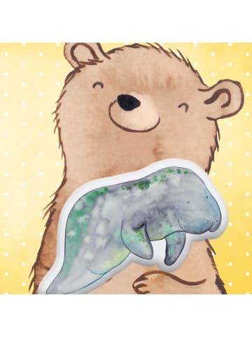 Mr. & Mrs. Panda Kissen Seekuh Chillen ohne Spruch in Weiß