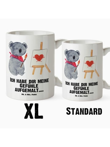 Mr. & Mrs. Panda Jumbo Tasse Koala Künstler mit Spruch in Weiß