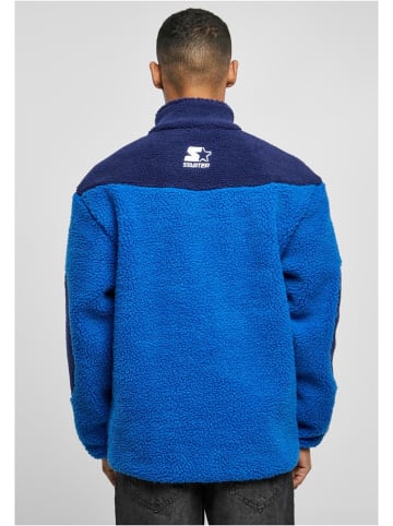 Starter Black Label Jacke "Starter Sherpa Fleece Jacket" in Blau