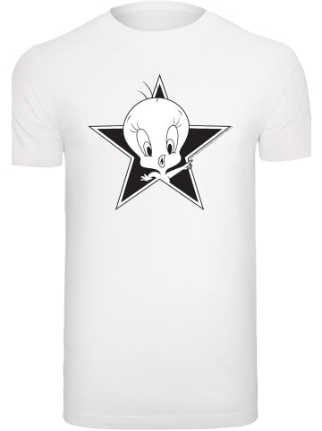 F4NT4STIC T-Shirt T-Shirt 'Looney Tunes Tweetie' in weiß