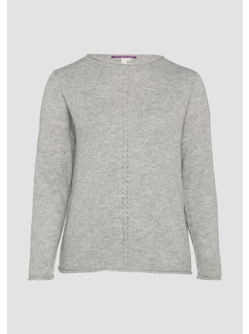 QS Strickpullover in 9400_grau meliert
