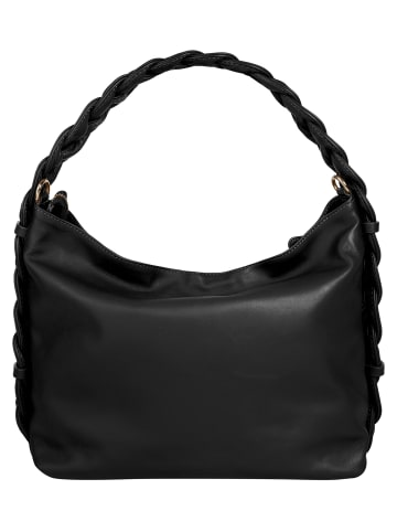 Samantha Look Umhängetasche echt Leder in schwarz