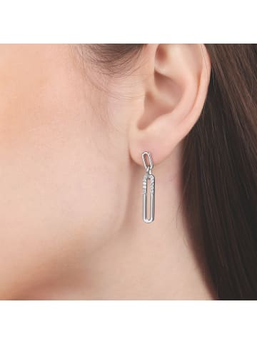 Tom Tailor Ohrhänger Silber 925, rhodiniert in silber