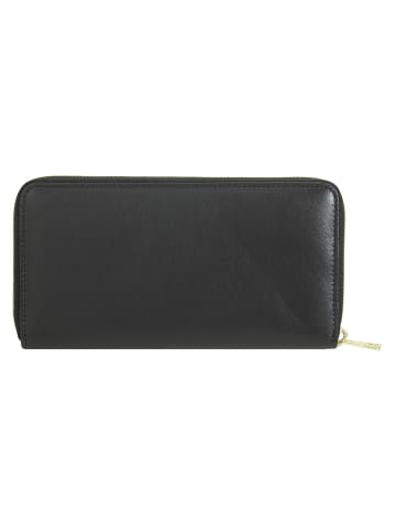 DuDu Geldbörse Leder 19 cm in black pop