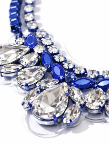 collezione alessandro Statementkette " Gloria " in blau