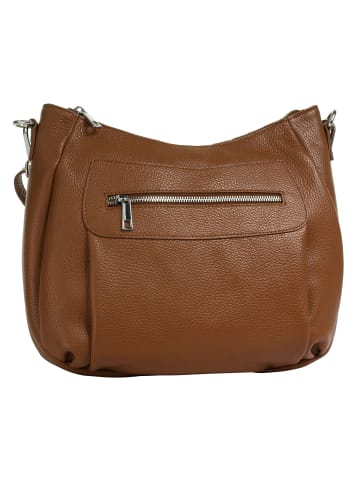 Samantha Look Umhängetasche echt Leder in cognac