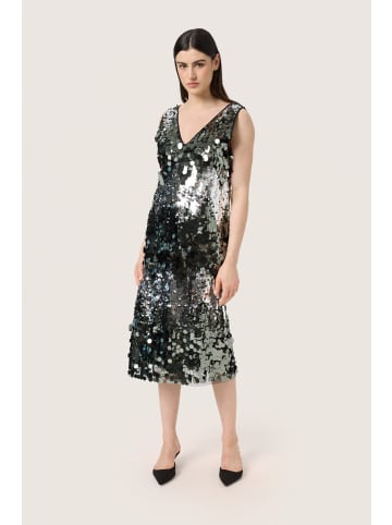 Soaked in Luxury Jerseykleid SLAdine in Silver Zig Zag