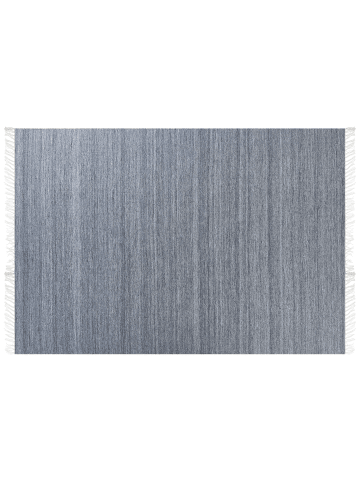 Beliani Geflochtener Teppich MALHIA in Grau - (W) 160 x (H) 0.5 x (L) 230 cm