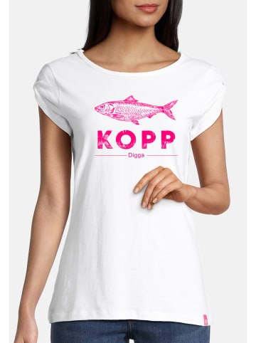 Salzhaut Shirt BIIKE - FISCHKOPP DIGGA in White