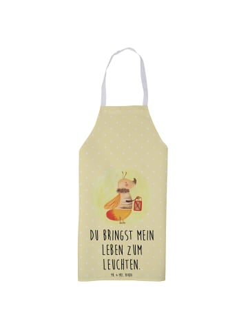 Mr. & Mrs. Panda Kochschürze Glühwürmchen mit Spruch in Gelb Pastell