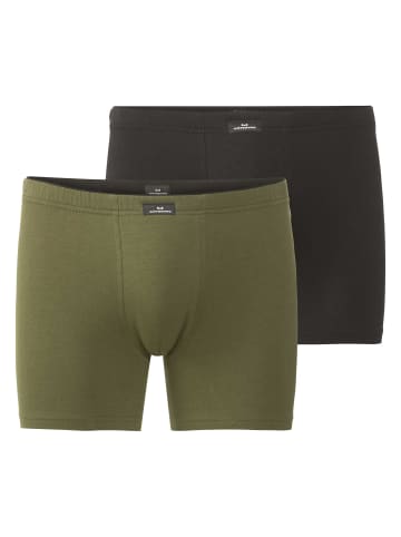 Götzburg Boxershort 2er Pack in Olive/Schwarz