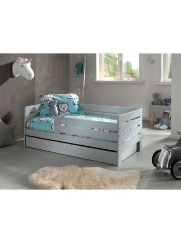 58 aufm Kessel JUNIORBETT Karie 144x56x70 aus Massivholz+MDF in Grau