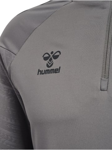 Hummel Trainingsjacke "Pro Training Half Zip" in Grau