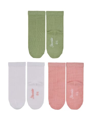 Sterntaler Socken 3er-Pack uni in zartrosa