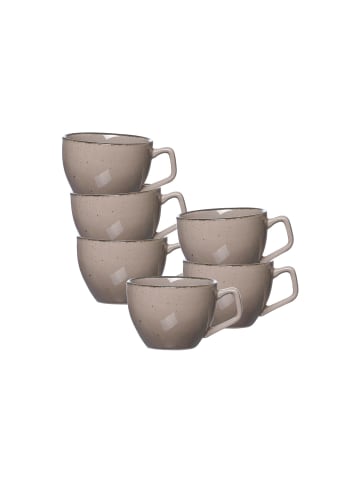 Ritzenhoff & Breker 6er Set Espressotassen Casa 80 ml in Grau