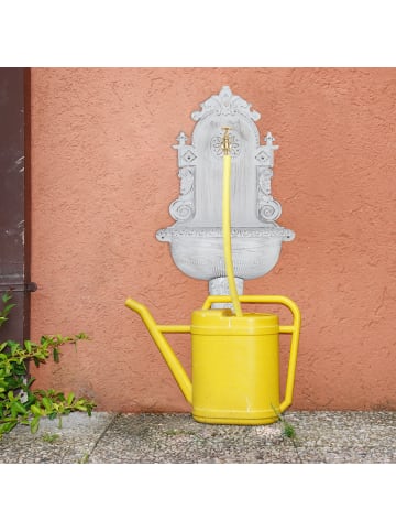 relaxdays Wandbrunnen in Weiß - (B)44x (H)75 x (T)22 cm