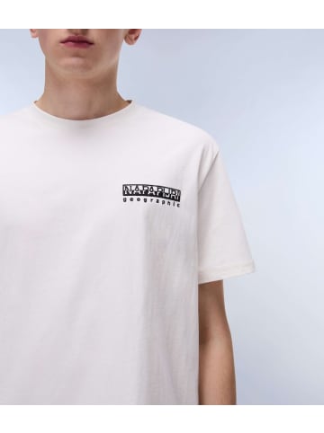 Napapijri T-Shirt "S-Vignoni Back Ss" in Weiß