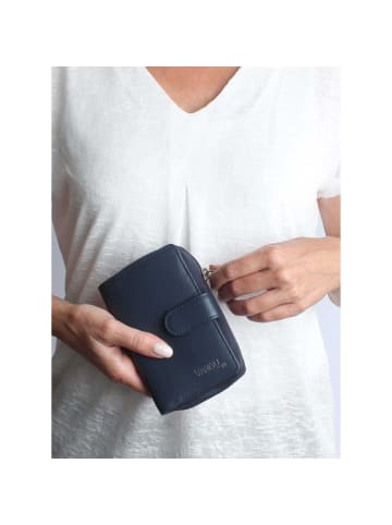 VARGU Echtleder Geldbörse MASIN 1-A mono in navy
