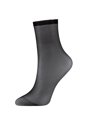 camano Socken 3er Pack fine silky 15 Denier in Schwarz