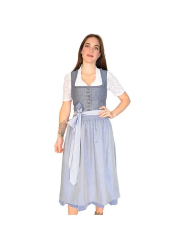 Country Line Midi Dirndl in Blau