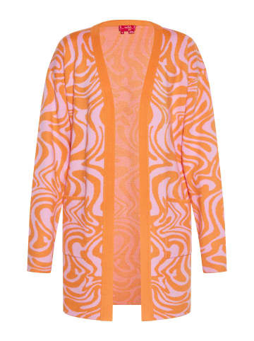 Swirly Cardigan in PINK ORANGE