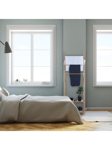 relaxdays Handtuchständer in Natur - (B)53,5 x (H)153 x (T)30 cm