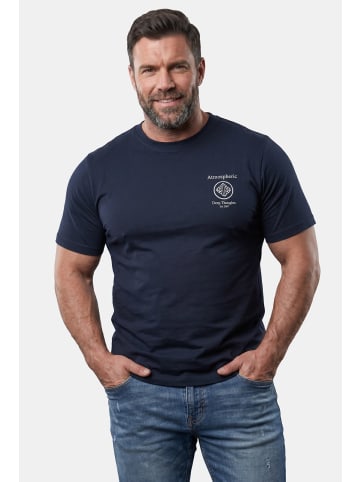 Men Plus Kurzarm T-Shirt in navy blau