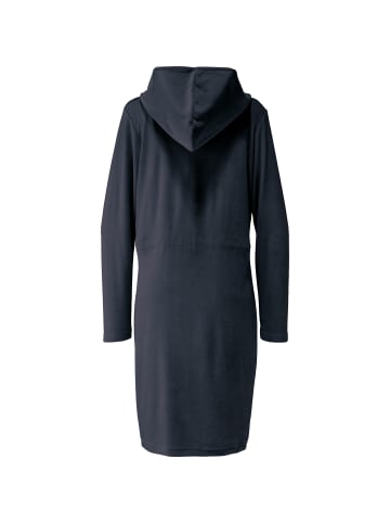 Erwin Müller Leichtfrottier Bademantel mit Kapuze Limbach in anthrazit