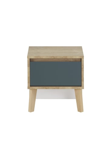 CALICOSY Nachttisch Larvik in Blau - (W) 42 x (H) 41 x (L) cm