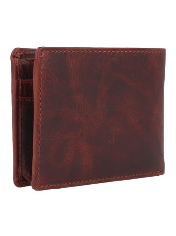 Greenburry Rugged Geldbörse RFID Schutz Leder 11.5 cm in brown