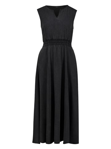 Zero Midikleid mit elastischem Bund in Black Denim