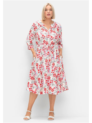 sheego Kleid in rosé gemustert