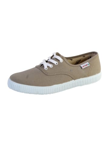 Victoria Schnür-Tennisschuhe Beige