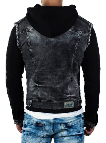 Cipo & Baxx Herren Regular Fit Jacke Denim in Black